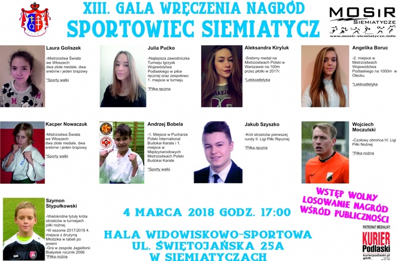 sportowiec 2018 plakat